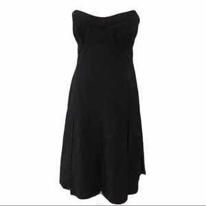 Shoshanna Strapless Paisley Silk Cocktail Dress